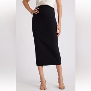 EUC! Open Edit (Nordstrom) Chic Black Pencil Skirt